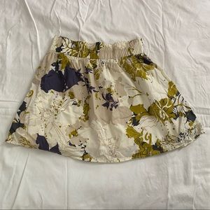 Floral print circle skirt